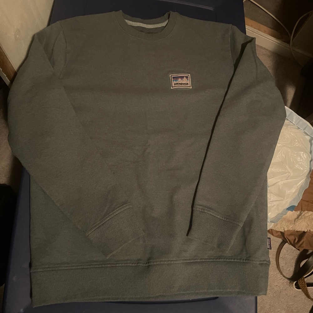 Steel Blue Patagonia Crew Neck Sweatshirt